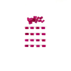 Rubis naturels non traités du Mozambique, octogones calibrés 3x5mm, pierres précieuses de rubis naturelles facettées pour la fabrication de bijoux, prêtes à l'emploi - Product Image 5