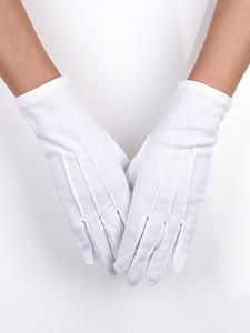 Gants maçonniques en coton blanc 100% avec compas carré et G - LOT DE 6 - Product Image 6