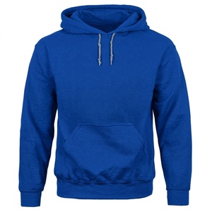 เสื้อฮู้ดดี้ผู้ชายคุณภาพสูง ผ้าฝ้ายฟลีซ 100% หนานุ่ม ใส่สบายสำหรับฤดูหนาว ทรงหลวม สีพื้น ผ้าระบายอากาศได้ดี อุ่นสบาย - Product Image 1