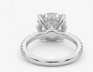Bague de fiançailles en moissanite haut de gamme avec pierre de clarté VVS brillante pour femme, disponible au meilleur prix - Product Image 3