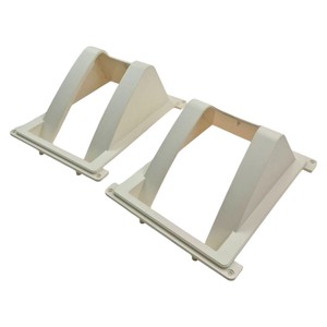 Capot de ventilation en plastique angulaire pour conduits d'air |   Bride d'échappement murale moulée par injection sur mesure |   Boîtier de ventilation pour machines industrielles - Product Image 4