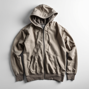 Sudadera con capucha y cremallera de 500 GSM, de algodón grueso y forro polar, con personalización OEM y ODM. - Product Image 4