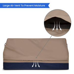 420D / 600D Polyester Oxford Modern Style Custom Storage Bench Covers Outdoor <b>Table</b> Covers Waterproof UV Resistant - Product Image 1