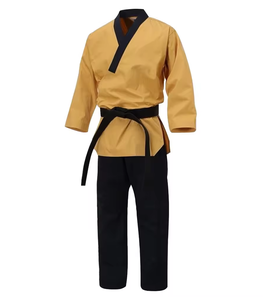 Uniforme de Karate Premium 100% Algodón para Adultos Unisex, Corte Regular, Duradero, Ligero, para Entrenamiento y Competencia, Incluye Cinturón Negro - Product Image 1