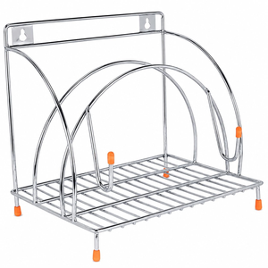 Soporte de Pared de Acero Inoxidable para Chakla Belan, Rodillo de Metal para Roti y Tabla de Cortar, Organizador de Cocina que Ahorra Espacio - Product Image 6