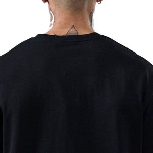 เสื้อยืดโอเวอร์ไซส์สีดำสำหรับผู้ชายแขนสั้นลำลองสตรีทแวร์คอกลมน้ำหนักเบาระบายอากาศได้เสื้อยืดแฟชั่นฤดูร้อน - Product Image 2