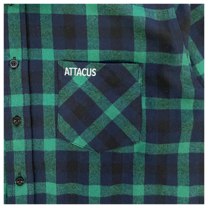 Camisas de Franela a Cuadros Verdes y Negras de Manga Larga, Ropa Casual de Moda Urbana, Venta Directa de Fábrica - Product Image 4