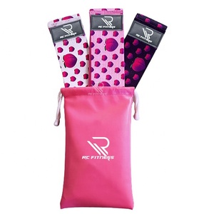 Bandas Elásticas de Resistencia de Látex de Alta Calidad con Logotipo Personalizado, Estampado de Durazno para Entrenamiento de Glúteos y Cadera, Antideslizantes - Product Image 1