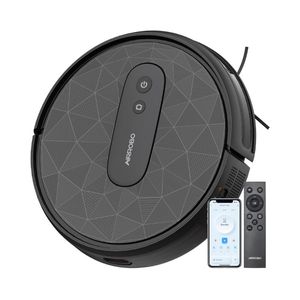 Robot aspirateur avec une puissance d'aspiration de 2800 Pa, contrôle par application, autonomie de 120 minutes, auto-rechargeable, aspirateur robotisé pour tapis faiblement poilsus - Product Image 1