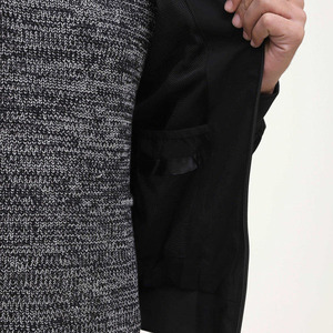 Chaqueta Bomber Gris Transpirable para Hombre, Cierre de Cremallera, Cuello Alto, Logotipo Frontal, Corte Regular, Poliéster/Nailon, Ropa de Exterior para Otoño - Product Image 6