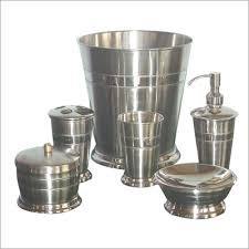 Juego de Accesorios de Baño de Acero Inoxidable de Diseño, Portarrollos de Papel Higiénico, Dispensador de Jabón, Vaso para Cepillos de Dientes, Cubo de Basura - Product Image 2