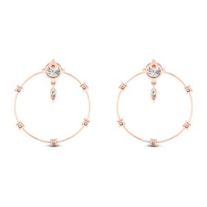 โรงงาน REYES ราคาขายส่ง ต่างหูเงินแท้ 925 ประดับมอสซาไนต์ทรงกลม สำหรับผู้หญิง ของขวัญแต่งงาน เครื่องประดับ - Product Image 4