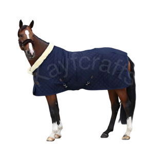 Tapis de spectacle en polaire Horsewear Look laine de luxe Bordeaux lourd avec des caractéristiques pratiques modernes - Product Image 5