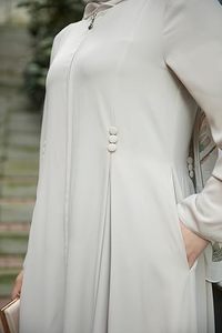 Plain White Abayas with Hijab Scarf Dress Maxi Dress Dubai Qatari Abayas Hajj Umrah Abayas Ladies Breathable Muslim Arab Dresses - Product Image 3
