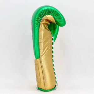 Guantes de Boxeo MMA con Cordones 'No Boxing No Life', Guantes de Boxeo de Piel de Vacuno Auténtica para Entrenamiento y Sparring, con Cierre de Cordones - Product Image 5