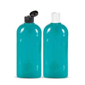 <b>Empty</b> 4oz 10oz 16oz 25oz 33oz PET <b>Plastic</b> Flat <b>Bottle</b> Pump Sprayer Screen Printing Skincare Shampoo Conditioner Custom Packaging - Product Image 1