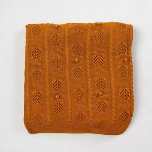 Luxury Cotton Handmade Soft Solid Color Sofa <b>Blanket</b> Home Decor <b>Throw</b> <b>Blanket</b> Warm Knitted Tassel <b>Blanket</b> - Product Image 3