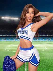 Nuevos Uniformes de Animadoras Personalizados 100% Poliéster para Mujeres y Jóvenes, Shorts de Animadoras al por Mayor, Disfraces de Animadoras - Product Image 5