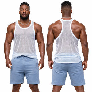 Débardeur Stringer en Maille Personnalisé pour Hommes – Vente en Gros – Respirant, Sans Manches, pour la Gym, le Fitness, la Musculation et l'Entraînement - Product Image 2