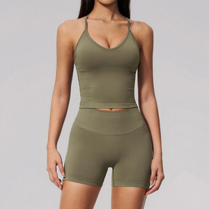 Conjunto Deportivo de Dos Piezas para Mujer, Top Deportivo y Leggings para Yoga, Gimnasio, Fitness, Entrenamiento y Ejercicio - Product Image 4