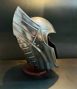 Casco de Hierro de Thor Ragnarok, Calibre 18, Hierro Suave Pulido, Plateado, Auténtica Mitología Nórdica, para Halloween - Product Image 5