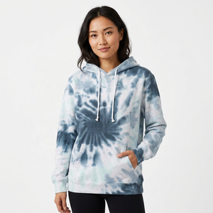 Sudadera con Capucha Unisex Tie-Dye, Manga Larga, Corte Holgado, Felpa Francesa, Estilo Casual para Otoño - Product Image 6