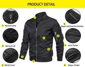 Custom Made Men's Winter Bomber <b>Jackets</b>-Waterproof Breathable Windproof 100% Polyester Fabric Latest 2021 Design - Product Image 3