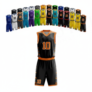 Maillot de basket-ball professionnel à prix de gros, séchage rapide, respirant, tenue de match athlétique douce pour l'extérieur - Product Image 1