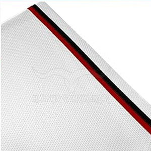 Maillot de baseball respirant unisexe à manches courtes blanc avec bordure rouge, fermeture boutonnée, vêtements de sport pour adultes toutes saisons - Product Image 3