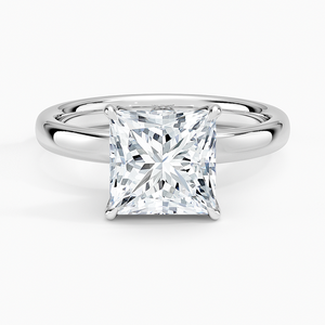Bague BOJ 063 Coupe Princesse en Argent 925, Bague Solitaire Elodie avec Diamant Moissanite 2ct Couleur D VVS1 Certifiée GRA, Prix Bas, Grande Vente - Product Image 1