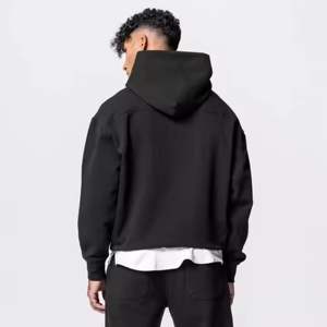 Custom Streetwear Acid Washed Vintage Tracksuit Men Streetwear <b>Distressed</b> Patchwork Hoodie and Sweatpants Set Sweatsuit Men - Product Image 2