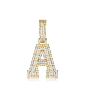 Luxury 18K Gold Plated Moissanite <b>Cross</b> Pendant Micro Pave Round Brilliant Cut Certified Unisex Everyday Wear Themed Charm - Product Image 1