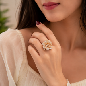 Plated Yellow Gold Engagement Women's <b>Ring</b> Brilliant Round Shape Diamond Wedding Gift <b>Ring</b> Luxury Moissanite Jewelry - Product Image 2