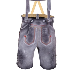 Lederhosen bavaroises fabriquées au Pakistan pour hommes, imprimé animal, en cuir, respirantes, imperméables, séchage rapide, traditionnelles - Product Image 1