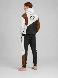 Wholesale Plus Oversized Embroidered Spray Wash Wide Fit <b>Boxer</b> Jogger Tracksuit Twin Set Loss Tracksuit Gym Sports Wear - Product Image 2