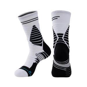 TITAN TREAD WEAR White Black Solid Crew <b>Socks</b> for Running Sport-Breathable Nylon/Cotton Cotton Liner Summer Sport <b>Socks</b> - Product Image 1