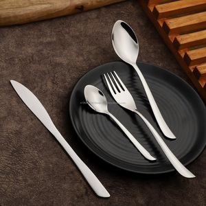 Juego de cubiertos/cubiertos de acero inoxidable Rosa PVD dorado Grado 202/304 Cuchara brillante Tenedor y cuchillo Cuchara de bebé para mesa de cena - Product Image 2