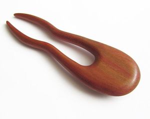 Handmade Wooden Hair Fork Hair <b>Pin</b> Vintage <b>Bun</b> Stick for Women Retro Wooden Hair Fork U Shape Hair Stick Elegant <b>Bun</b> Holder - Product Image 2