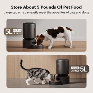 เครื่องให้อาหารแมวอัตโนมัติ PETLIBRO 5L พร้อม 5G WiFi ควบคุมผ่านแอปพลิเคชัน และรักษาความสดใหม่ - Product Image 6