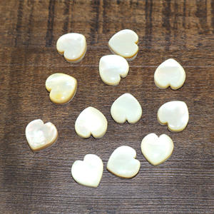 White Mother Of <b>Pearl</b> Gemstone Heart Shape Cabochon <b>Loose</b> Stone Free Size Jewellery Making Supply Wholesale Bulk Manufacturer - Product Image 3