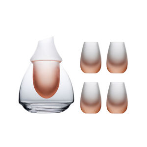 Réservoir de glace en <span class=keywords><strong>verre</strong></span> de couleur cristal Tasse à saké japonaise Pot isotherme Carafe en <span class=keywords><strong>verre</strong></span> Distributeur de <span class=keywords><strong>verre</strong></span> à vin chaud Pot à vin froid - Product Image 4