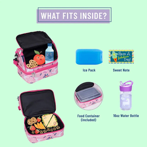 Sacs isothermes personnalisables Wilson, boîte à lunch isolée en tissu Oxford durable, différents motifs de dessins animés, sac à repas en polyester - Product Image 5