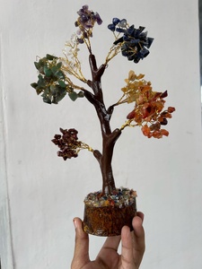 Árbol de Cristal de los Siete Chakras, Piedra Preciosa Feng Shui, Regalo Espiritual para Meditación, Sanación y Energía Positiva - Marca Rais Agate de Gujarat - Product Image 3