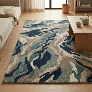 Tapis moderne contemporain tufté à la main avec dos antidérapant pour la décoration intérieure résidentielle - Product Image 1