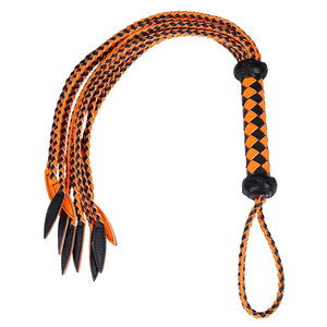 Leather <b>Flogger</b> Handmade Quality Leather Soft Strips Strong Handle For Use Leather <b>Flogger</b> Balanced Handling - Product Image 1