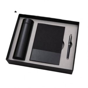 Set de Regalo Personalizable de Cuaderno de Cuero PU Rojo, Termo, Bolígrafo y Botella de Agua, para Promociones Empresariales de Lujo, Venta al Por Mayor - Product Image 2