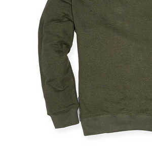 Conjunto Deportivo de Algodón Verde Oliva para Hombre, Cuello Redondo, Manga Larga, Color Sólido, Pantalones Deportivos Casuales con Bolsillos Laterales, Corte Regular, Ropa de Otoño - Product Image 5