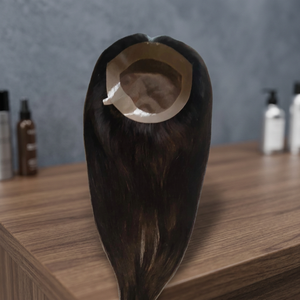 ผมแท้แบบโมโนเบส ทรงลอนลึก ทรงบอดี้เวฟ เทคนิคโมโนฟิลาเมนต์ ยี่ห้อ Taz Hair จากบังกลาเทศ ผมอินเดีย แสกกลาง ขนาด 38 มม. สำหรับผู้หญิง - Product Image 4