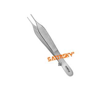 Fórceps de tejido de pulgar ADSON 12 CM Instrumentos de microcirugía Manual de acero inoxidable Certificado CE Fuente de buena reputación de alta calidad - Product Image 1