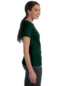 T-shirt pour femme à manches courtes, coupe ample, en coton épais et mélange de spandex, avec impression personnalisée, de haute qualité, respirant et à séchage rapide - Product Image 2
